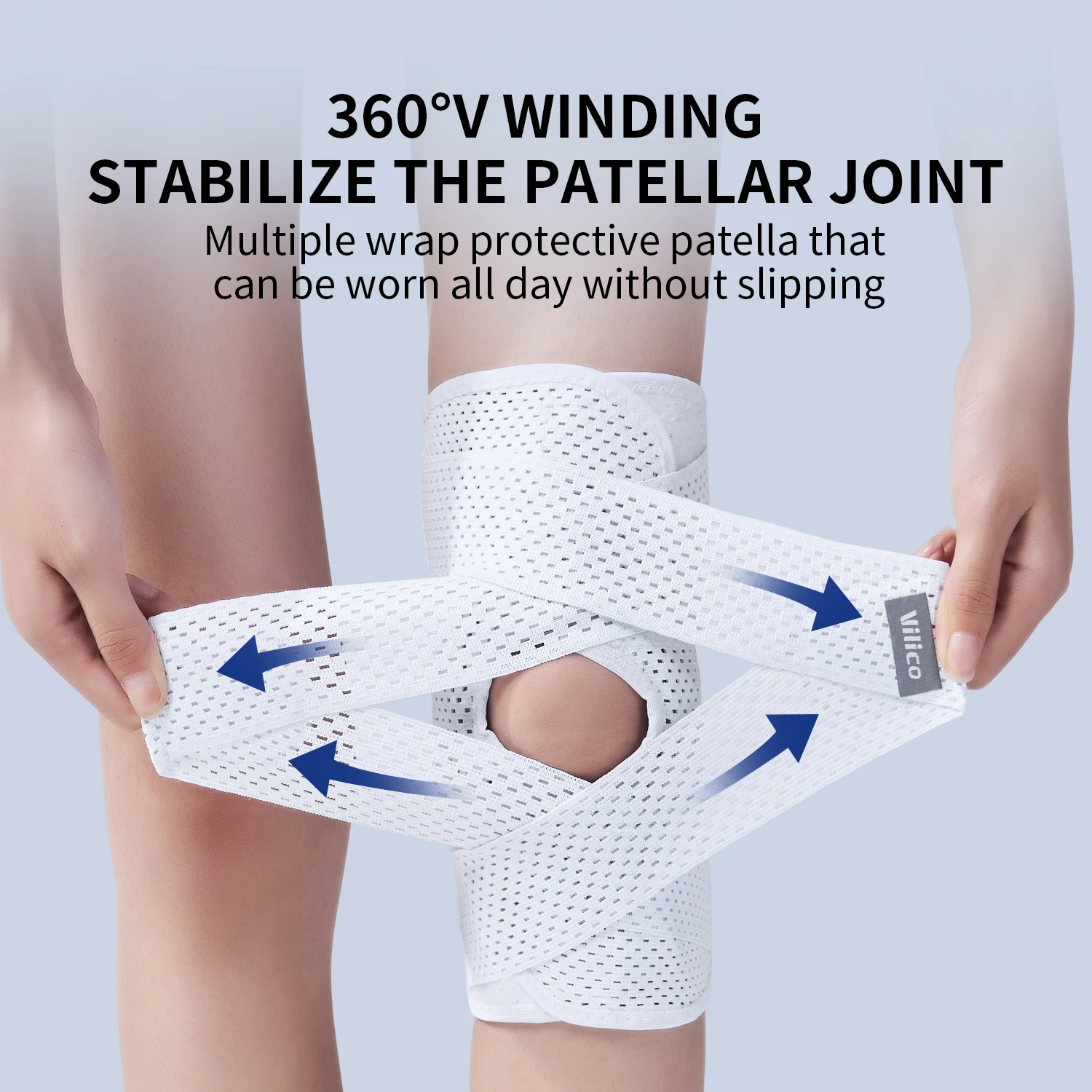 Knee Sleeve Pair - แผ่นรองเข่าสำหรับเล่นกีฬากลางแจ้ง ผ้าบางสำหรับฤดูร้อน เหมาะสำหรับผู้ชายและผู้หญิง ใช้สำหรับกีฬาบาสเก็ตบอล วิ่ง เดินป่า