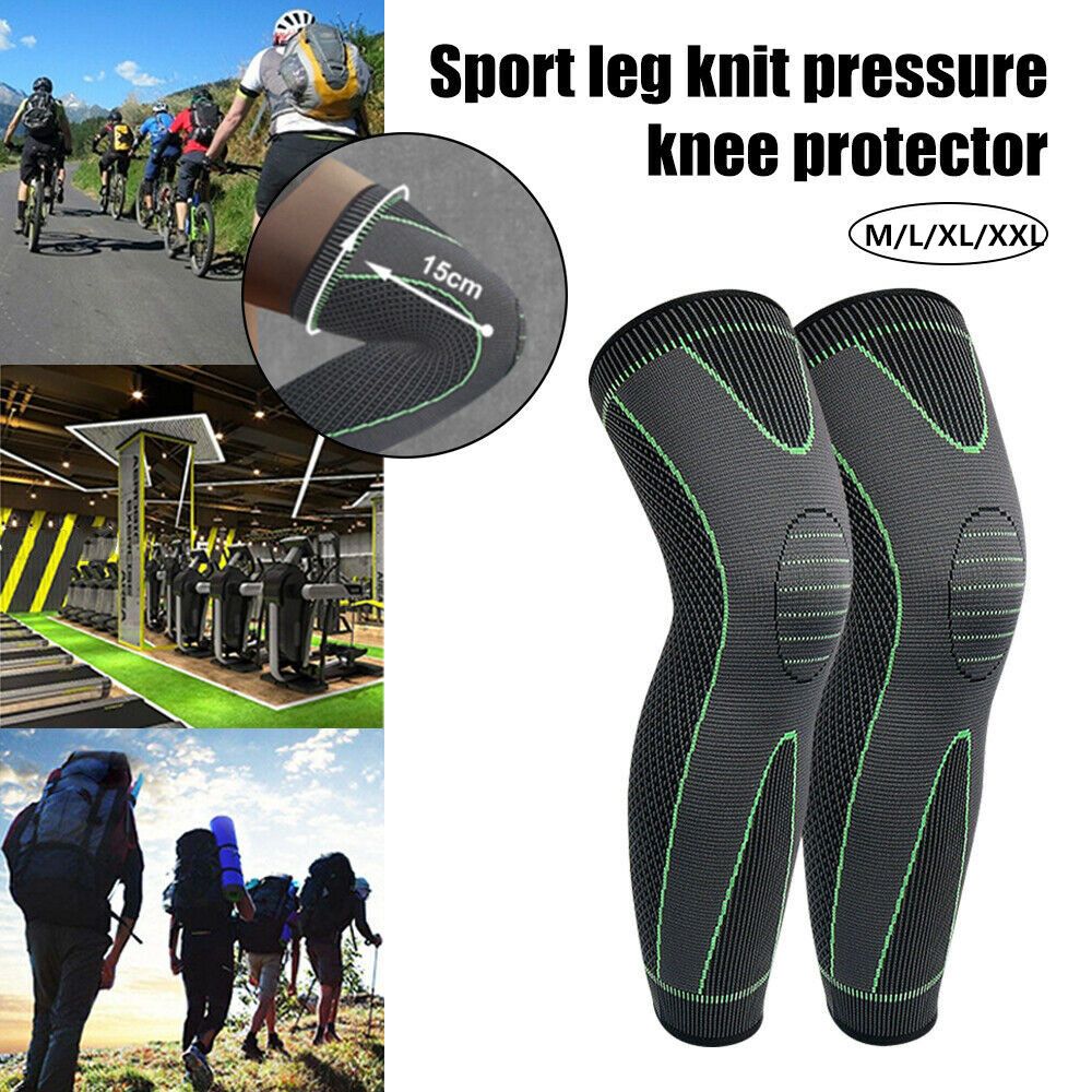 Knee Sleeve Pair - สนับเข่าสนับเข่าแผ่นรัดเข่าแบบยาวเต็มขาปลอกข้ออักเสบเล่นกีฬาวิ่งออกกำลังกาย