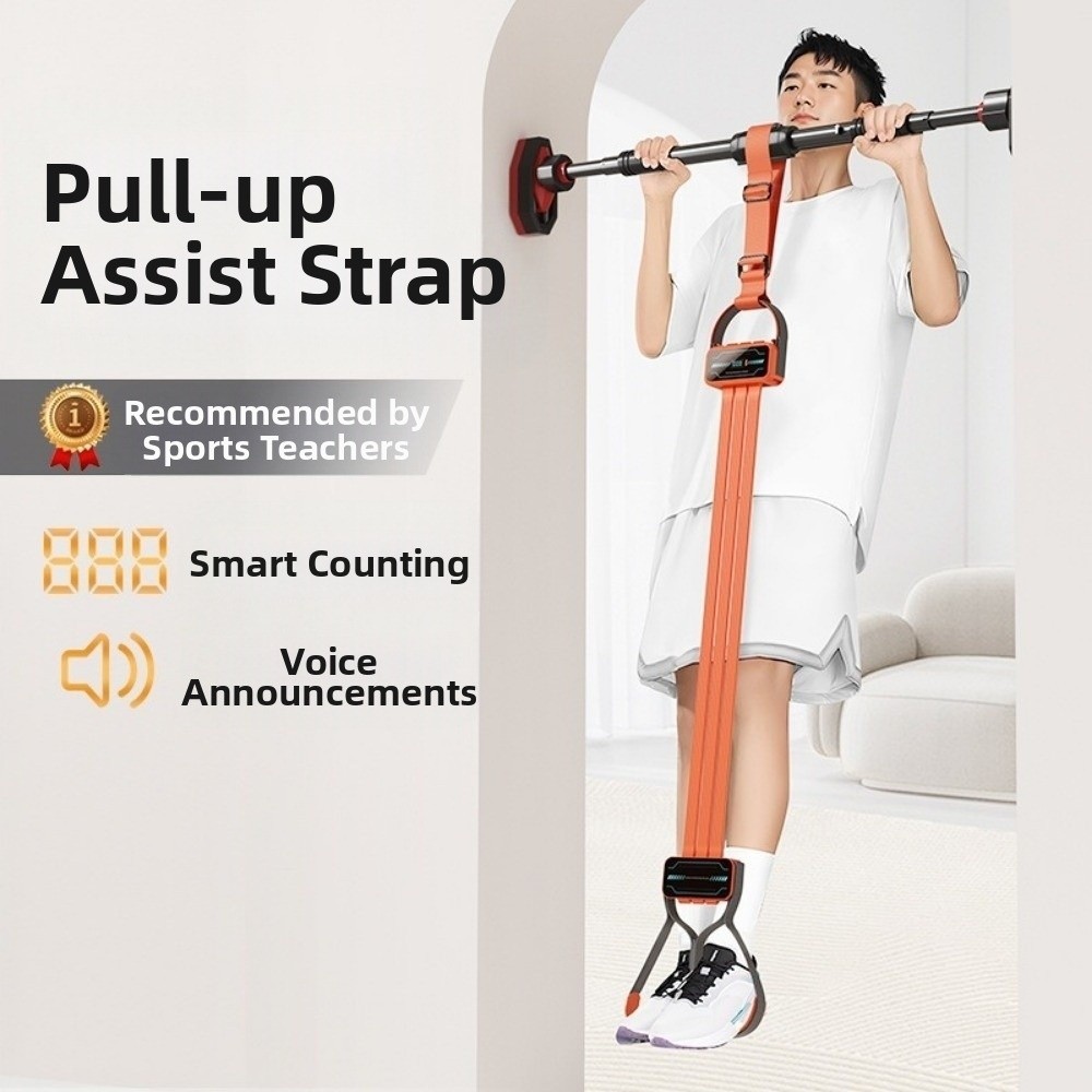 Pull Up Assist Band - สายรัดช่วยดึงข้อแบบปรับความสูงได้ สายรัดเท้าสวมใส่สบาย ดีไซน์แบบซ้อนกันได้ สายรัดยืดกล้ามเนื้อ สายรัดเสริมความแข็งแรงของหน้าท้อง