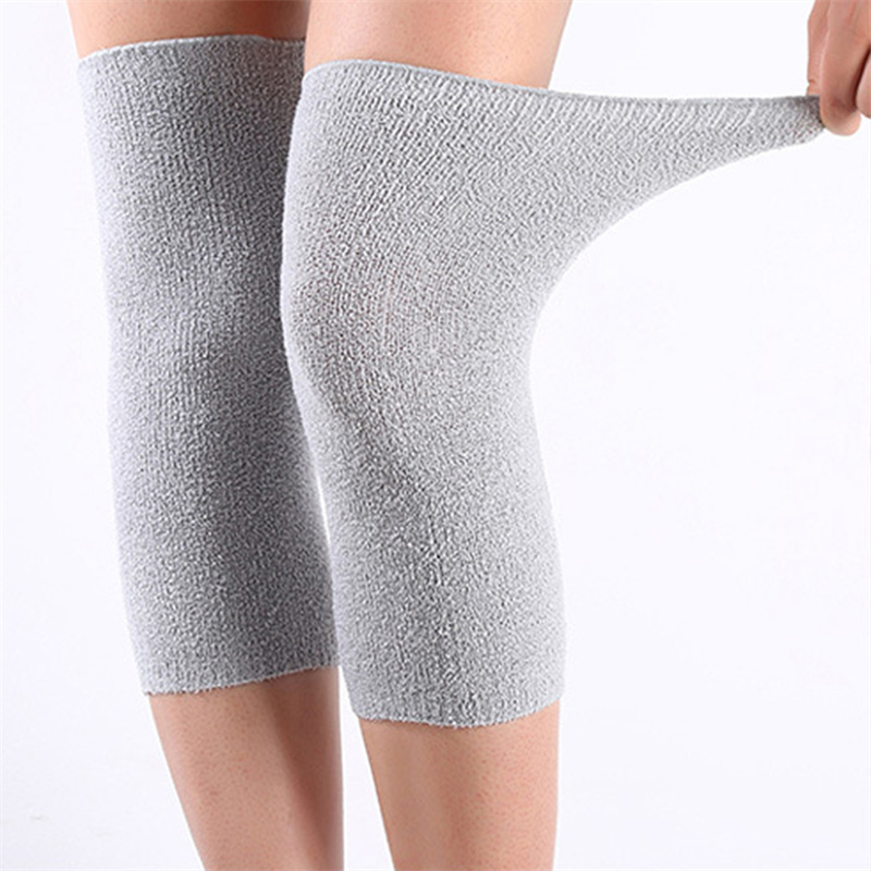 Knee Sleeve Pair - แผ่นรองเข่ากันหนาวสำหรับผู้หญิง, 1คู่แผ่นรองเข่ากันหนาวแผ่นไม้ไผ่ถ่านอุปกรณ์ป้องกันปกป้องเข่าขณะวิ่งในฤดูหนาว