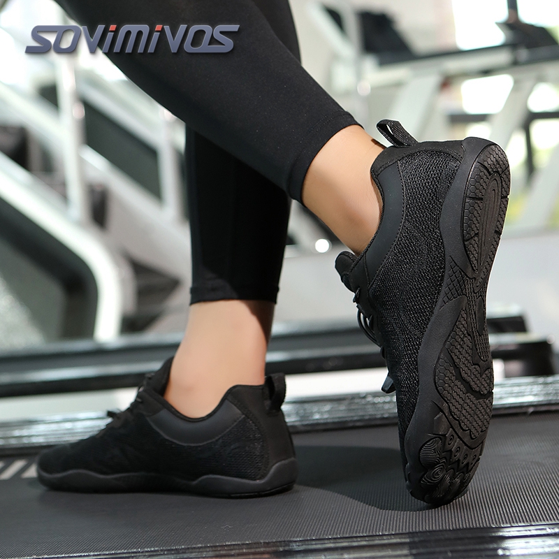 Crossfit Training - รองเท้าวิ่งเทรลแบบมินิมอลสำหรับผู้หญิงและผู้ชาย หัวรองเท้ากว้าง ไม่มีส้น รองเท้าฝึกซ้อมกลางแจ้ง รองเท้าผู้หญิง