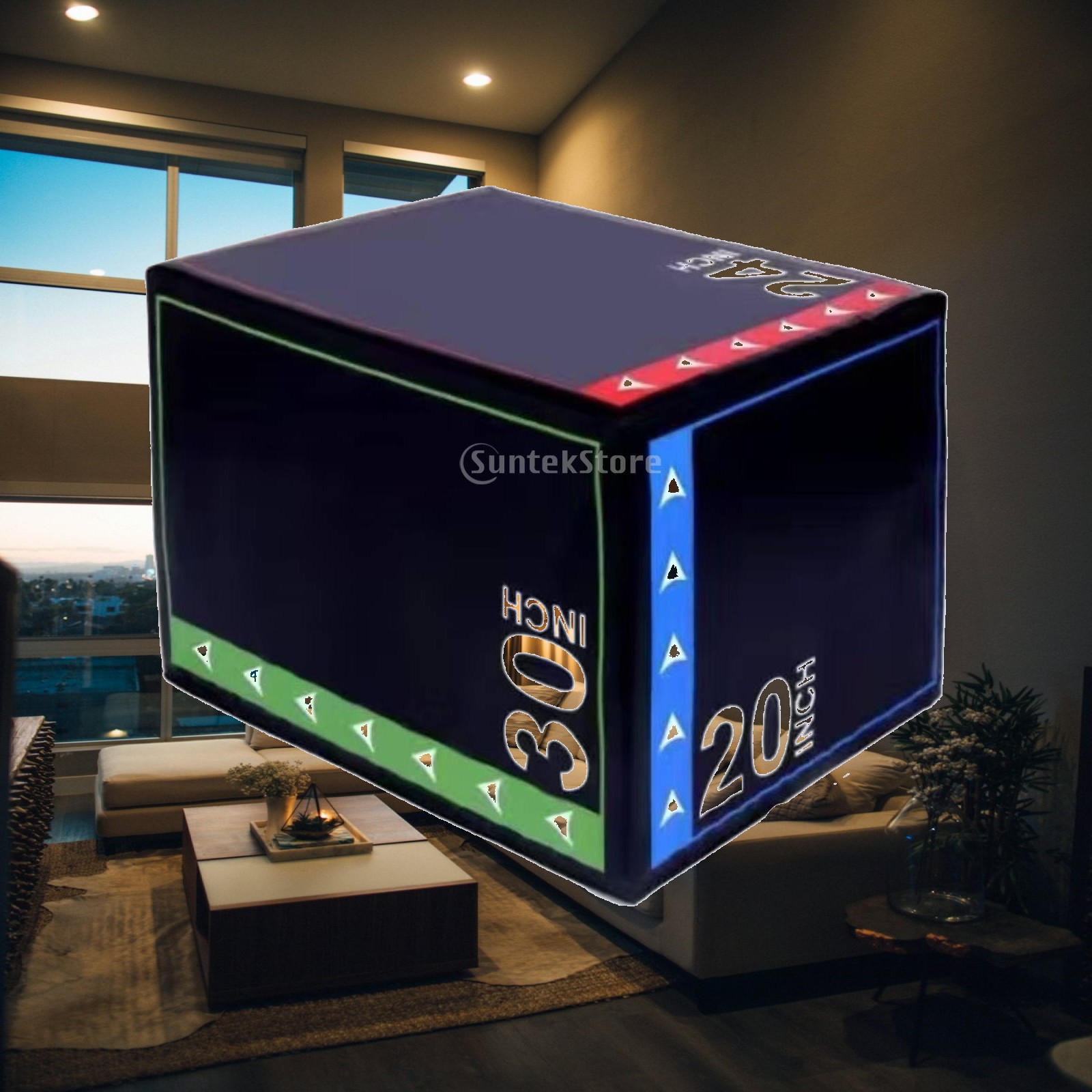 Box Jump Plyo - กล่องกระโดดพลายโอเมทริกแบบนุ่ม ทำจากโฟมดูดซับแรงกระแทก ทนทาน ใช้งานได้นาน เหมาะสำหรับผู้ฝึกครอสฟิตเตอร์ ยิมที่บ้าน