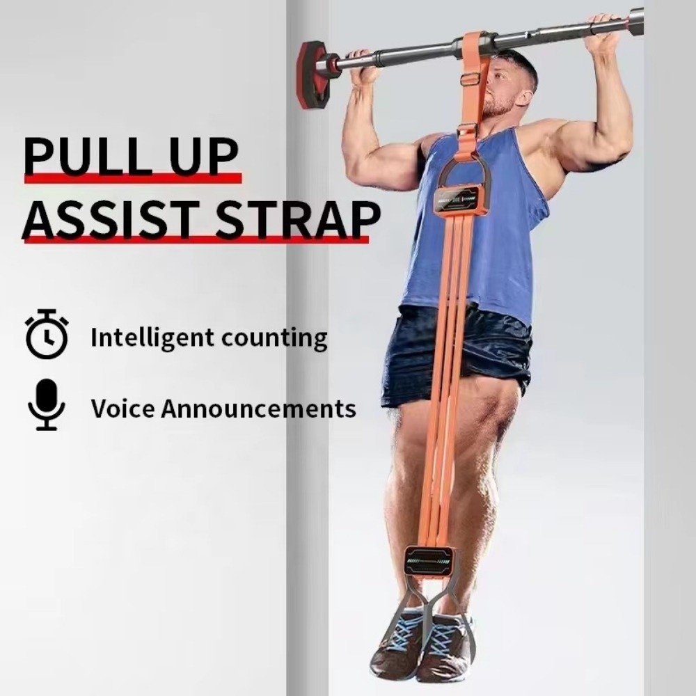Pull Up Assist Band - สายรัดช่วยดึงข้อแบบปรับความสูงได้ สายรัดดิจิตอล สายรัดเท้าแบบสบาย ชุดสายรัดต้านทาน ดีไซน์แบบซ้อนกันได้