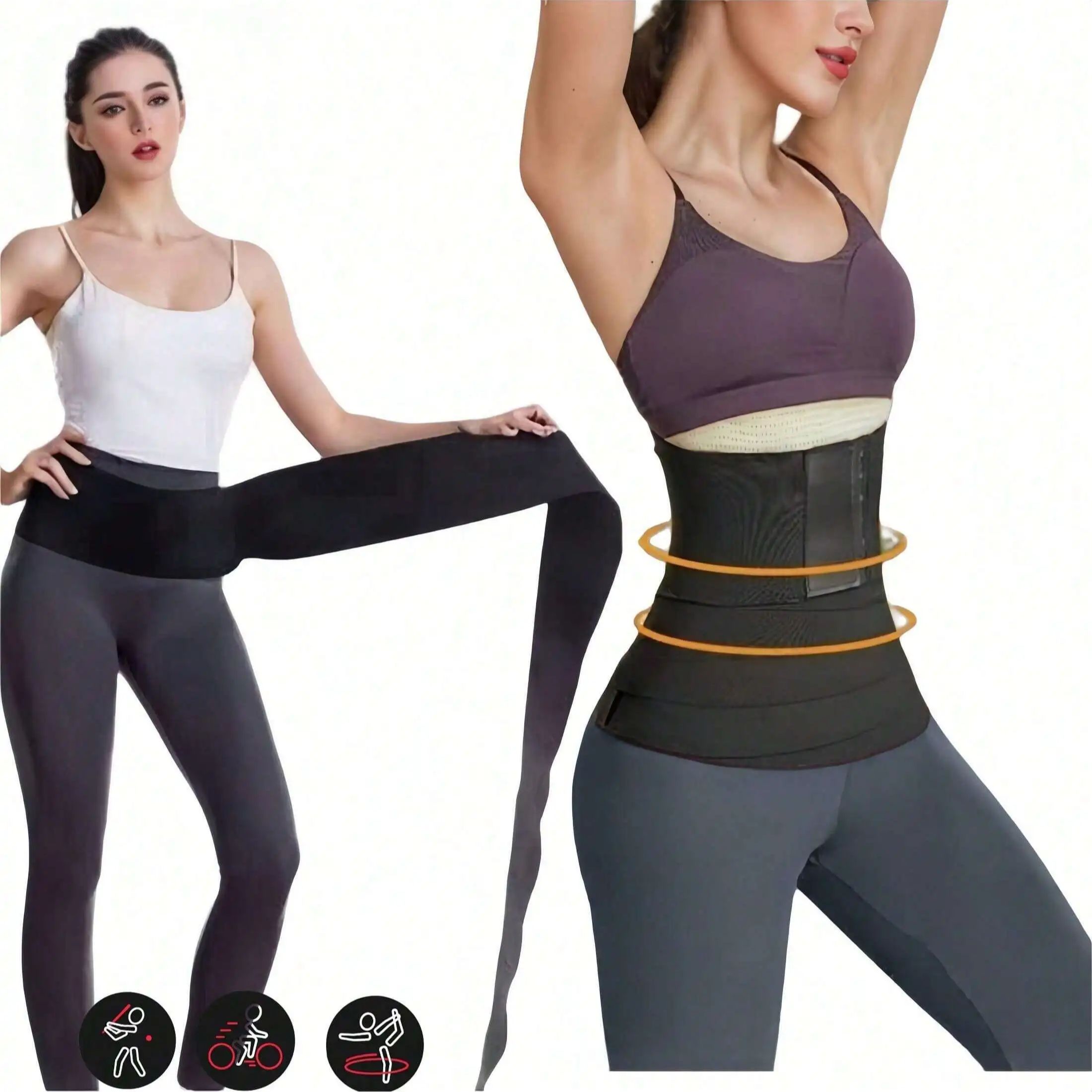 Pull Up Assist Band - เข็มขัดรัดเอวสำหรับผู้หญิง ขนาด 118 นิ้ว ช่วยกระชับสัดส่วน ลดหน้าท้อง