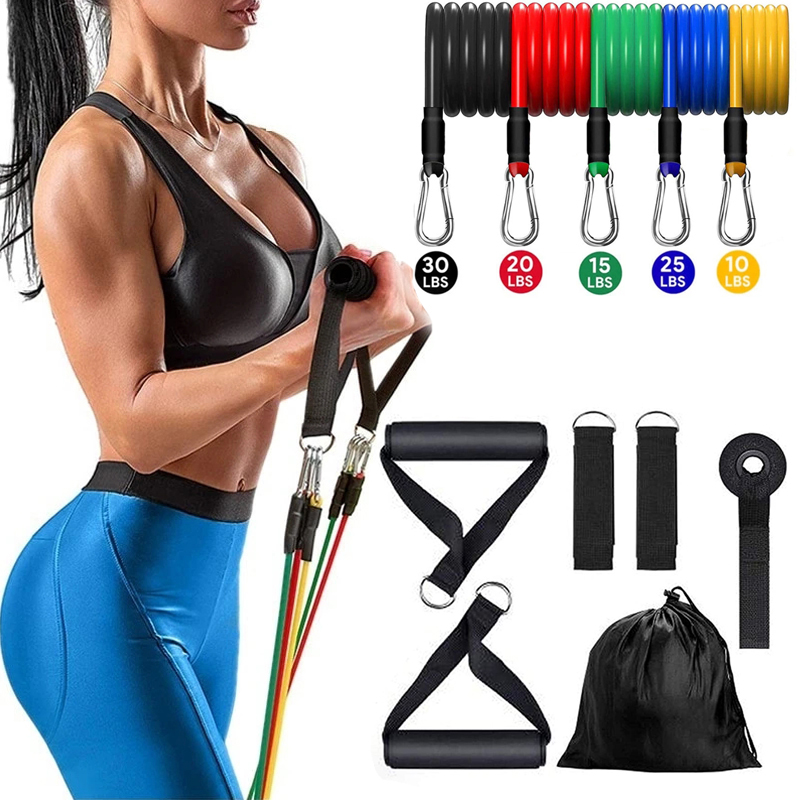 Pull Up Assist Band - สายรัดข้อเท้าขาสำหรับออกกำลังกายที่บ้านเพื่อความแข็งแรงยางยืดพร้อมที่จับประตู