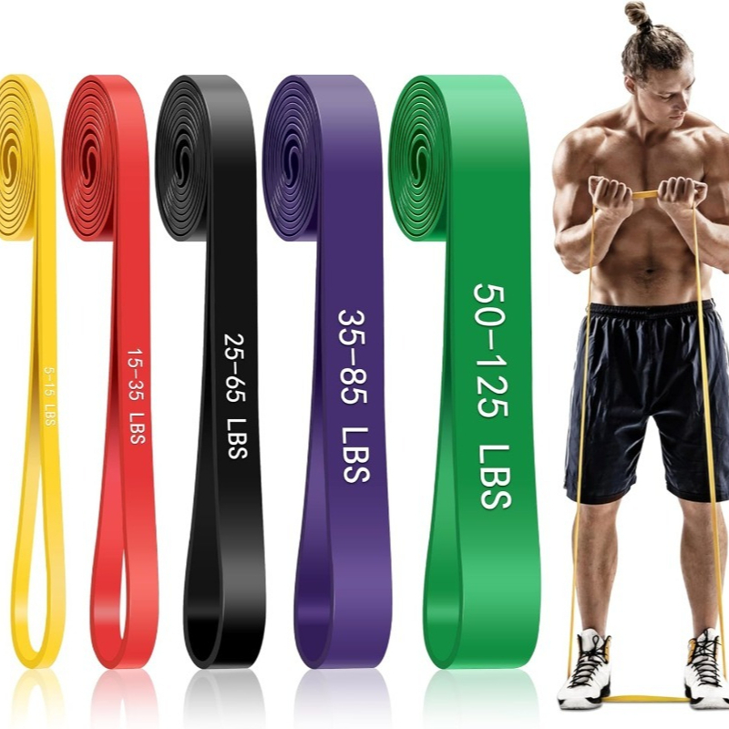 Pull Up Assist Band - สายรัดช่วยดึงข้อ 5 ระดับ สำหรับออกกำลังกาย สายรัดดึงข้อสำหรับผู้ชายและผู้หญิง สายรัดออกกำลังกาย