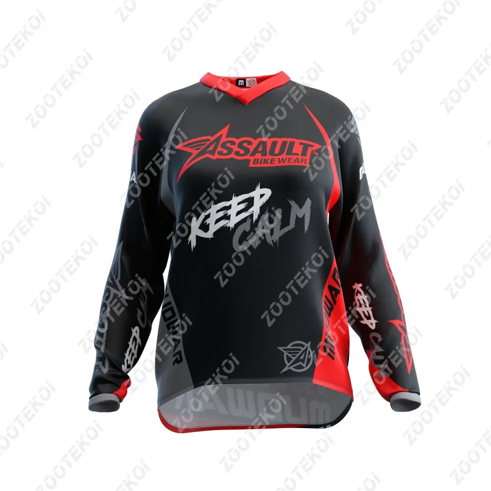 Crossfit Gear For Men - ชุดปั่นจักรยานเสือภูเขาสำหรับผู้หญิง เสื้อเจอร์ซีย์ดาวน์ฮิลล์ เอนดูโร่ ครอสคันทรี อุปกรณ์มอเตอร์ไซค์ เสื้อเจอร์ซีย์จักรยานเสือภูเขาแบบดีเอช