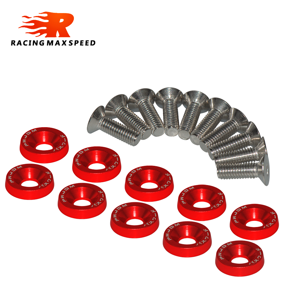 10PCS M6 JDM รถ Hex Fender เคร - Bumper Plate 10Kg บทวิจารณ์และราคา