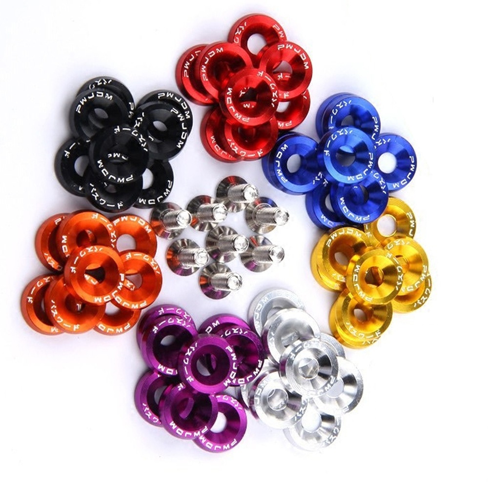 10PCS M6 JDM รถ Hex Fender เคร - Bumper Plate 10Kg บทวิจารณ์และราคา