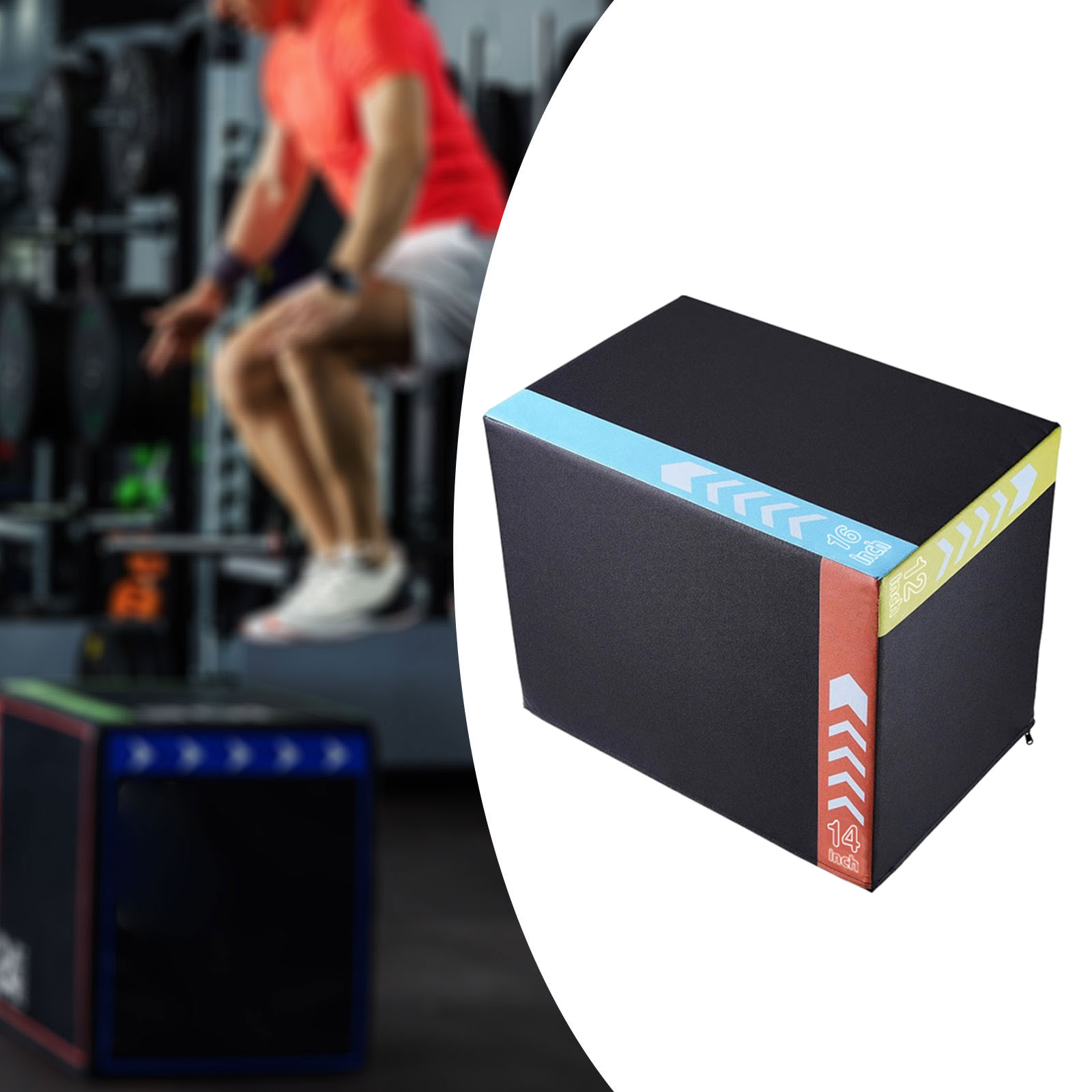 กล่องกระโดดพลายโอแบบพกพา อุปกร - Box Jump Plyo บทวิจารณ์และราคา