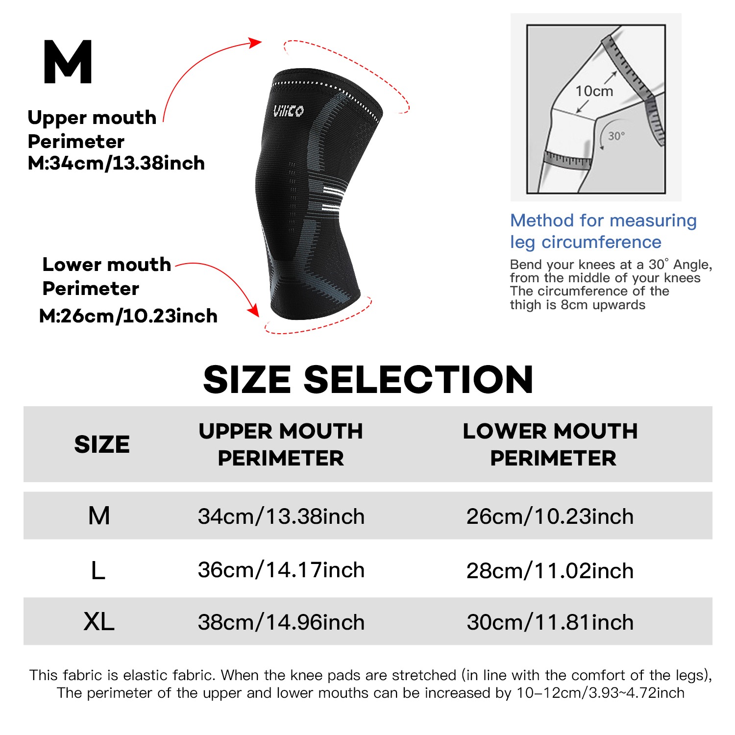 อุปกรณ์พยุงเข่า 1 ชิ้น สำหรับผ - Knee Sleeve Pair บทวิจารณ์และราคา