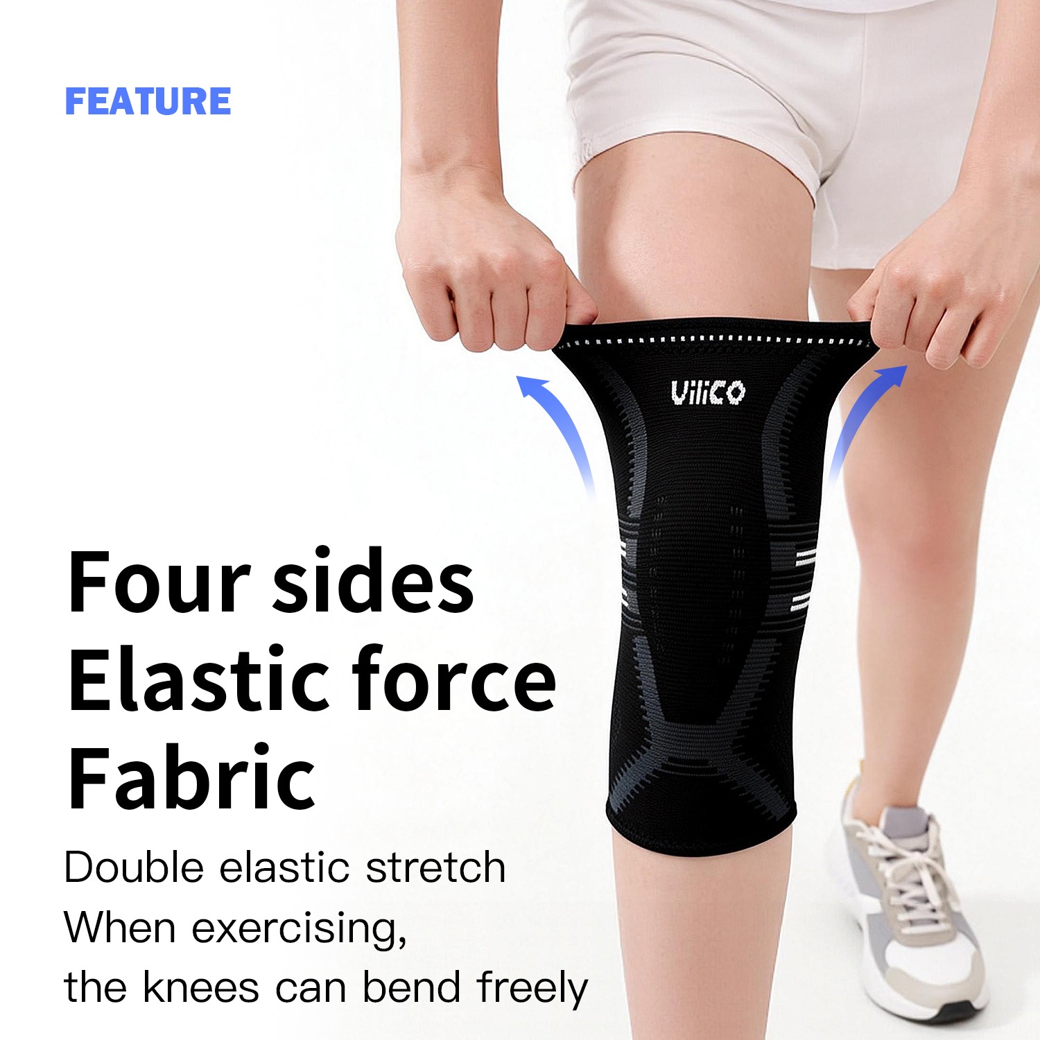 อุปกรณ์พยุงเข่า 1 ชิ้น สำหรับผ - Knee Sleeve Pair บทวิจารณ์และราคา